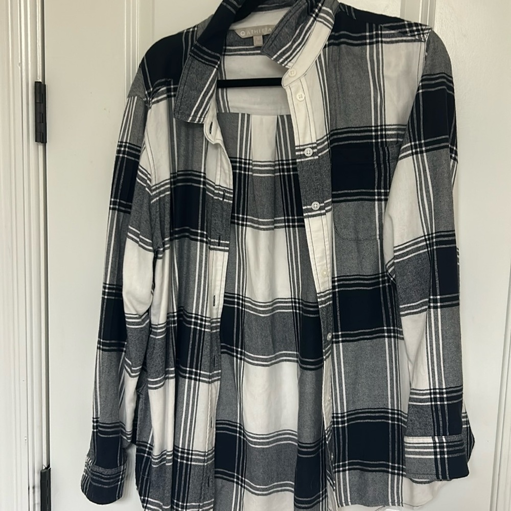 Athleta plaid shirt